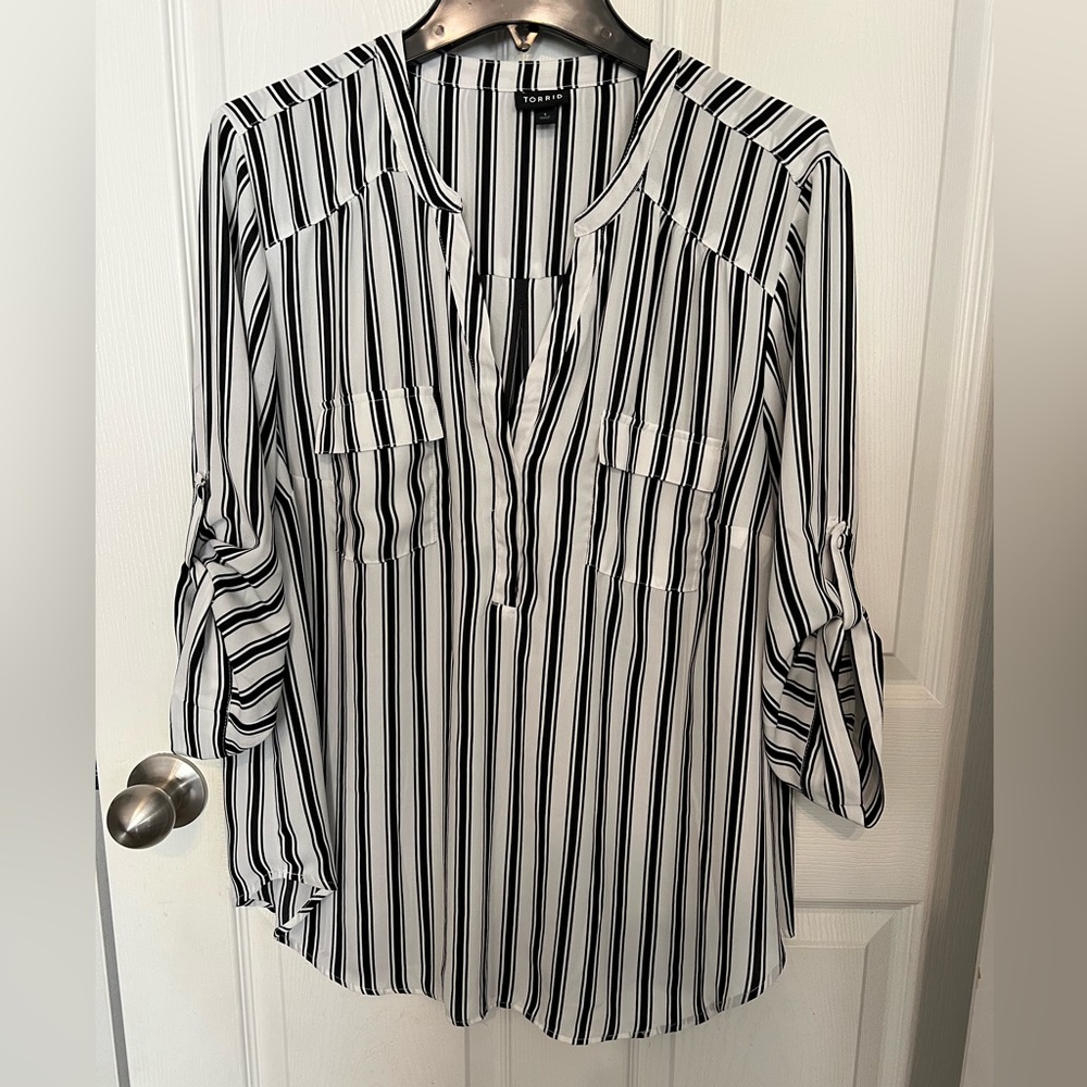 Torrid striped Harper tunic